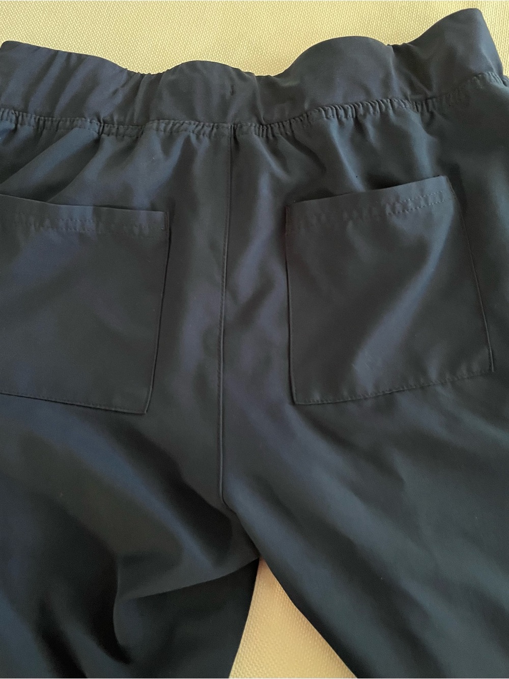 Med Couture Navy Elastic Waist Jogger Pants size medium - Picture 3 of 8